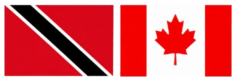 Trinidad + Canada Flags